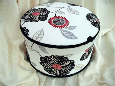 Hat Box - Cavendish "Sunburst" linen-type fabric