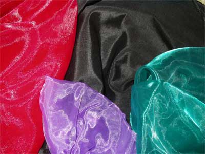 Red, Purple and Green Organza Bows