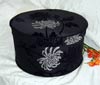 Damask Velvet Flock Hat Box