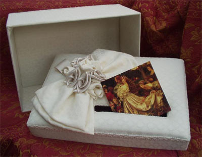 Wedding Card Holder Box - Detail of Lid